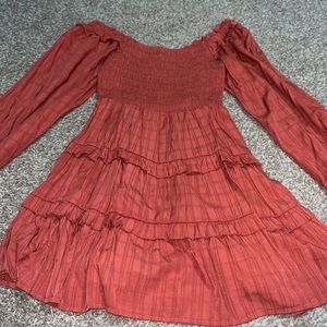 Rust orange dress